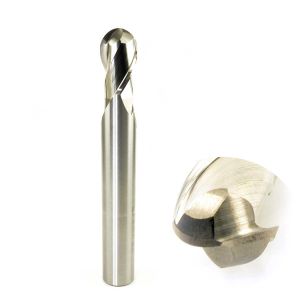 2 Flate HSS Ball End Milling Cutter